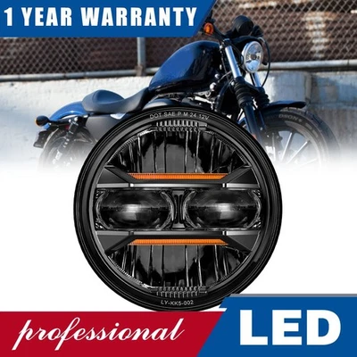 Faros LED para motocicleta 5 3/4 5,75" para Harley-Davidson Dyna Wide Glide FXDWG Foto 1 de 4