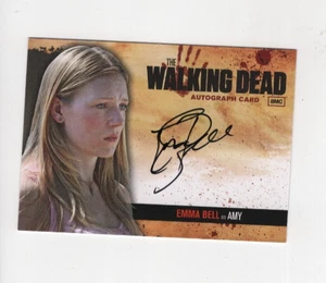 EMMA BELL AUTOGRAPH THE WALKING DEAD EMMA AUTO SIGNED CARD 2011 CRYPTOZOIC AMC - Picture 1 of 2