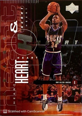 Baloncesto NBA Upper Deck 1998 - Ray Allen/Glenn Robinson #90 Milwaukee Bucks Foto 1 de 2