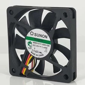 For SUNON MB60101V1-0000-G99 6010 12V 1.44W 6CM Silent Cooling Fan - Afbeelding 1 van 4