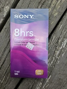 Sony T-160 8hrs Recordable VHS Video Tape Premium Brandneu! - Bild 1 von 1