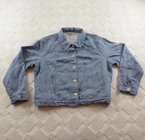 Giacca cappotto lino chambray bottoni misto lino donna grande look lungo boho - Foto 1 di 10