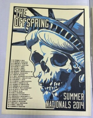 The Offspring SUMMER NATIONALS 2014  POSTER  LITHOGRAPH  NEW  - Image 1 of 4