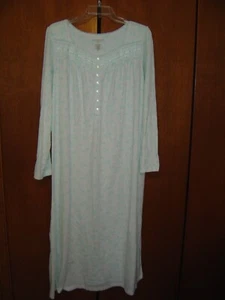 Neu ohne Etikett Kohls Croft&Barrow L blau 7 Knöpfe vorne offen meist Baumwollkleid 22,50 $ jetzt 20 $ - Bild 1 von 3