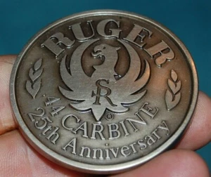 Ruger Firearms 44 Carbine 25th Anniversary Medallion / Coin SR Phoenix Logo - Picture 1 of 2
