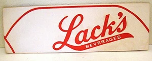 Sombrero de papel Lack's Beverage Muskegon Michigan Soda Pop sin usar stock antiguo - Imagen 1 de 1