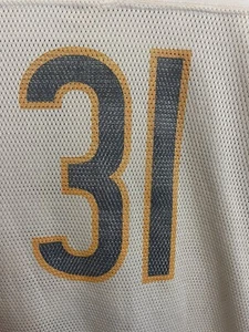 VTG Reebok Men's XL Jersey Shirt Nathan Vasher #31 Chicago Bears NFL V-Neck Mesh - Picture 1 of 9
