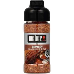 3.2 oz. Weber Deliciously Perfect Grill Cowboy BBQ Seasoning Herbs and Spices - Picture 1 of 3