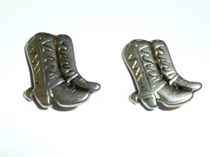 Botas de Vaquero Detalladas Botones de Vástago de Metal (2) Acabado Plateado Antiguo 7/8" Vaquera - Imagen 1 de 4