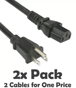 Power Cord for Desktop Server Computer Speaker Sub-Woofer Universal Power Cable - Afbeelding 1 van 6