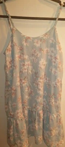 Liz Lisa Tunic Shirt/ Dress Size 140cm Light Blue, Flowers - Picture 1 of 6