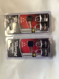 Master Lock Vorhängeschloss 121T bedeckt Vollkörper, 3/4 Zoll (11 mm) breit 4 Stück 2*2 Stück - Bild 1 von 1