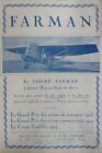 4/1925 Pub Avions H M Farman Avion Gros Porteur Jabiru Hispano Original Ad