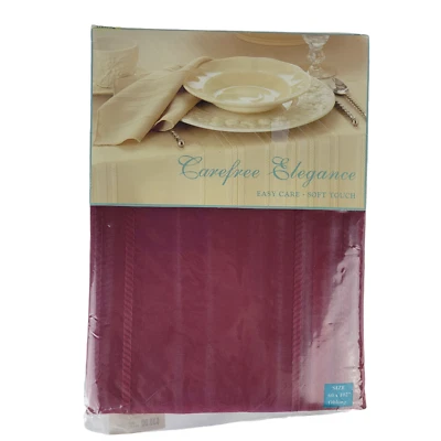 Bardwil Linens Tablecloth Filene's Burgundy 60"X102" Oblong Holiday Festive New - Image 1 of 4