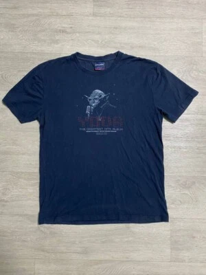 Camiseta Yoda Chunk StarWars Vintage Azul Antiga tamanho G - Imagem 1 de 4