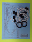 1993 Gottlieb / Premier Wipe Out Pinball Machine Rubber Ring Kit