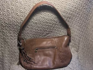 NEW The Sak Brown Leather Embossed Purse - Picture 1 of 5