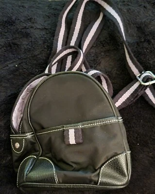 Tommy Hilfiger Clásico Mini Mochila Cartera (Negro/Rosa)  Foto 1 de 3