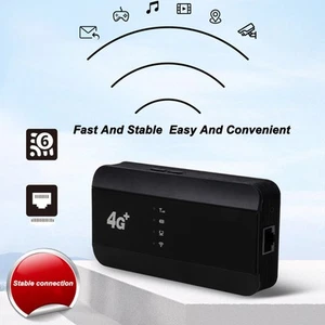 4G LTE USB Modem 300Mbps Pocket Mobile Hotspot With SIM Card Slot LAN Port 2. CB - Afbeelding 1 van 24