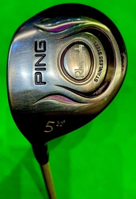 PING RHAPSODY LADIES 5 WOOD GOLF CLUB *LEFT HANDED* 22 DEGREE GAME IMPROVEMENT - Image 1 of 4