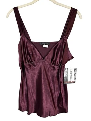 Camiseta sin mangas Rampage Silky L roja Babydoll festiva artística preppy Y2K vacaciones clásica elegante Foto 1 de 4