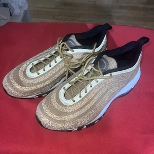 Size 10W/8.5M - Nike Swarovski x Air Max 97 LX Metallic Gold W VGC ! - Picture 1 of 18