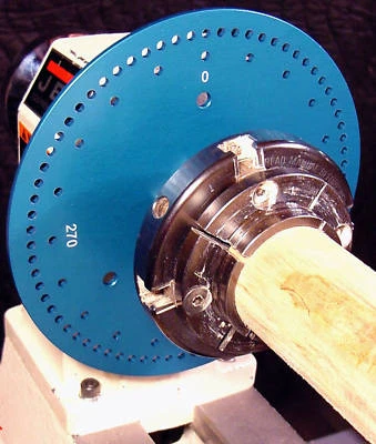 JET mini lathe woodturning indexing system! - Image 1 of 4