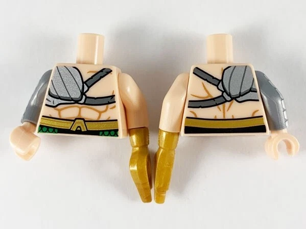 Nuevo LEGO MERMAN Torso Oro Arpón Mano Shell Chapado Armadura Paquete de Seis Abs Vida Marina Foto 1 de 1