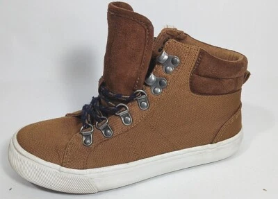 Old Navy Sneakers Childs Size 2 High Top Shoes Hiker Hybri Tan Youth Kids(a) - Image 1 of 4