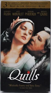 Quills - VHS - Geoffrey Rush - Kate Winslet - Joaquin Phoenix - Michael Caine - Picture 1 of 3