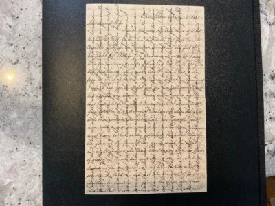 1863 Excellent Confederate Letter Chickamauga and Battery Wagner Fighting Result Foto 1 de 3