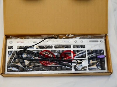 Vintage Compaq 5187-5023 PS/2 Multimedia Keyboard model 5185 NEW - Image 1 of 3