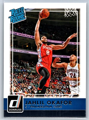 Donruss Jahlil Okafor 2015-16 clasificación novato Philadelphia 76ers RC #229 Foto 1 de 2