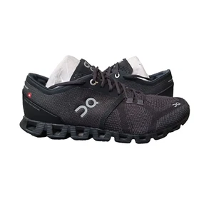 On Cloud X 1.0 Athletic Shoes Womens Black Asphalt Silver - Picture 1 of 15