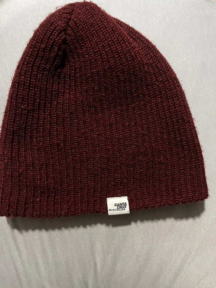Burgundy Santa Cruz mountain bike beanie One Size Fits All  - Image 1 of 4
