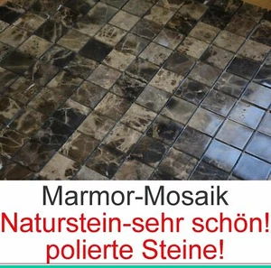 Eleante Mosaic 12.01x12.01in Made From Marble Marmor-Mosaik Natural Stone Tiles - Picture 1 of 1