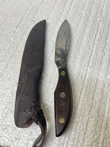 Othello Soligen Yukon Hunter Hunting Knife w/ Sheath Fixed Blade GC Co 047 VTG - Picture 1 of 15