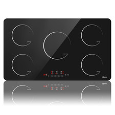 Piano Cottura a Induzione da incasso 5 Zone 90cm Controllo Touch Timer 8600W