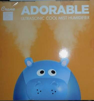 Crane Adorable 1 Gallon Ultrasonic Cool Mist Hippo Humidifier - Image 1 of 4