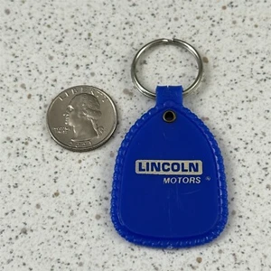 Lincoln Motors Blue Plastic Keychain Key Ring #50412 - Picture 1 of 2