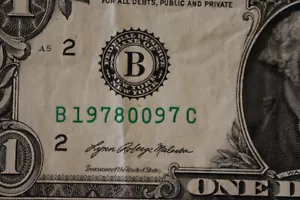 [SEPT 7, 1978] $1 ONE DOLLAR  BIRTHDAY/ANNIVERSARY NOTE.  SN # B 19780097 C - Picture 1 of 3