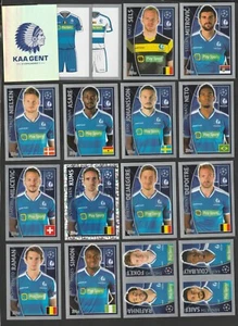 SET 17 FIGURINE STICKERS CALCIATORI TOPPS CHAMPIONS LEAGUE 2015-16 KAA GENT - Picture 1 of 1