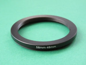 58mm-48mm Stepping Step Down Male-Female Lens Filter Ring Adapter 58mm-48mm - Picture 1 of 2