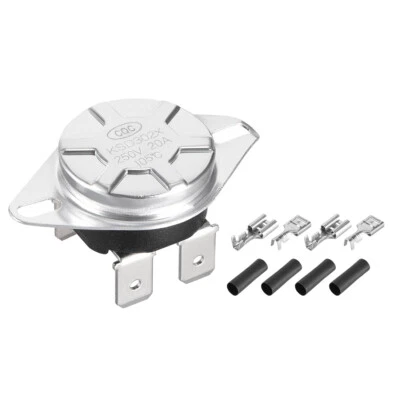 KSD302T Thermostat, Temperature Control Switch 105°C Manual Reset N.C 6.3mm Pin - Image 1 of 3