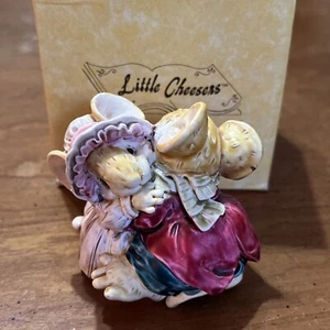 Vtg Ganz Little Cheesers Harley & Harriet Dancing Mice 1991 Figurine 05317 NIB - Picture 1 of 8