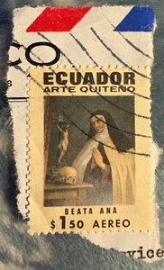 L) 1971 ECUADOR, QUITEÑO ART, THE DESCENT, 3C, AIR, FRIEND OPERATION, AIRMAIL, C - Picture 1 of 1