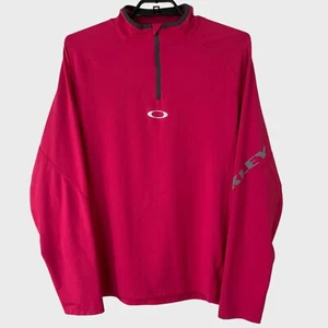 Oakley Quarter-Zip Pullover Sports Sweatshirt Men's XL Long-Sleeve Activewear - Picture 1 of 12