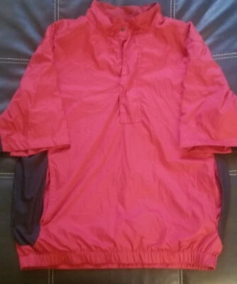 Walter Hagen Men's 1/4 Zip Pullover Jacket Windbreaker Med Golf Short Sleeve Red - Image 1 of 4