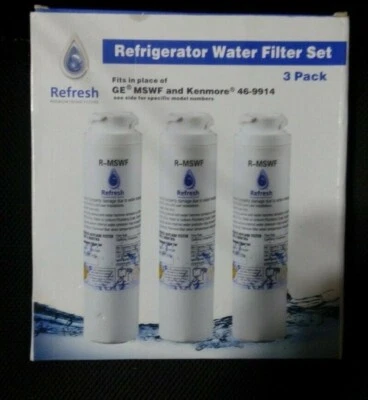 Refresh R-MSWF Water Filter Compatible with Kenmore 9914, 46-9914, GE MSWF (3pk) - Image 1 of 4