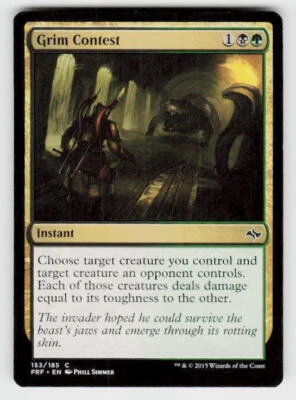 Fate Reforged #153 Grim Contest - Image 1 of 2